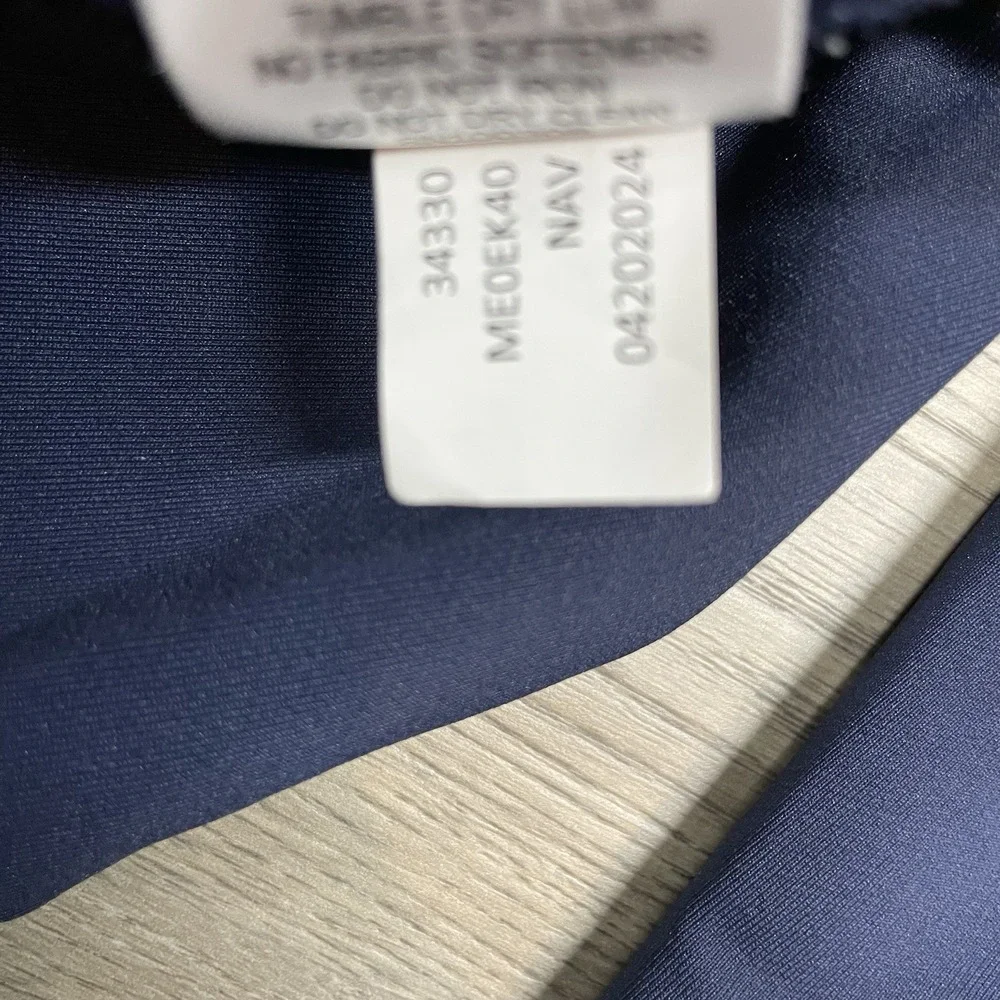 Peter Millar Perth Performance 1/4 Zip Pullover Men Sz XL Navy Blue Company Logo